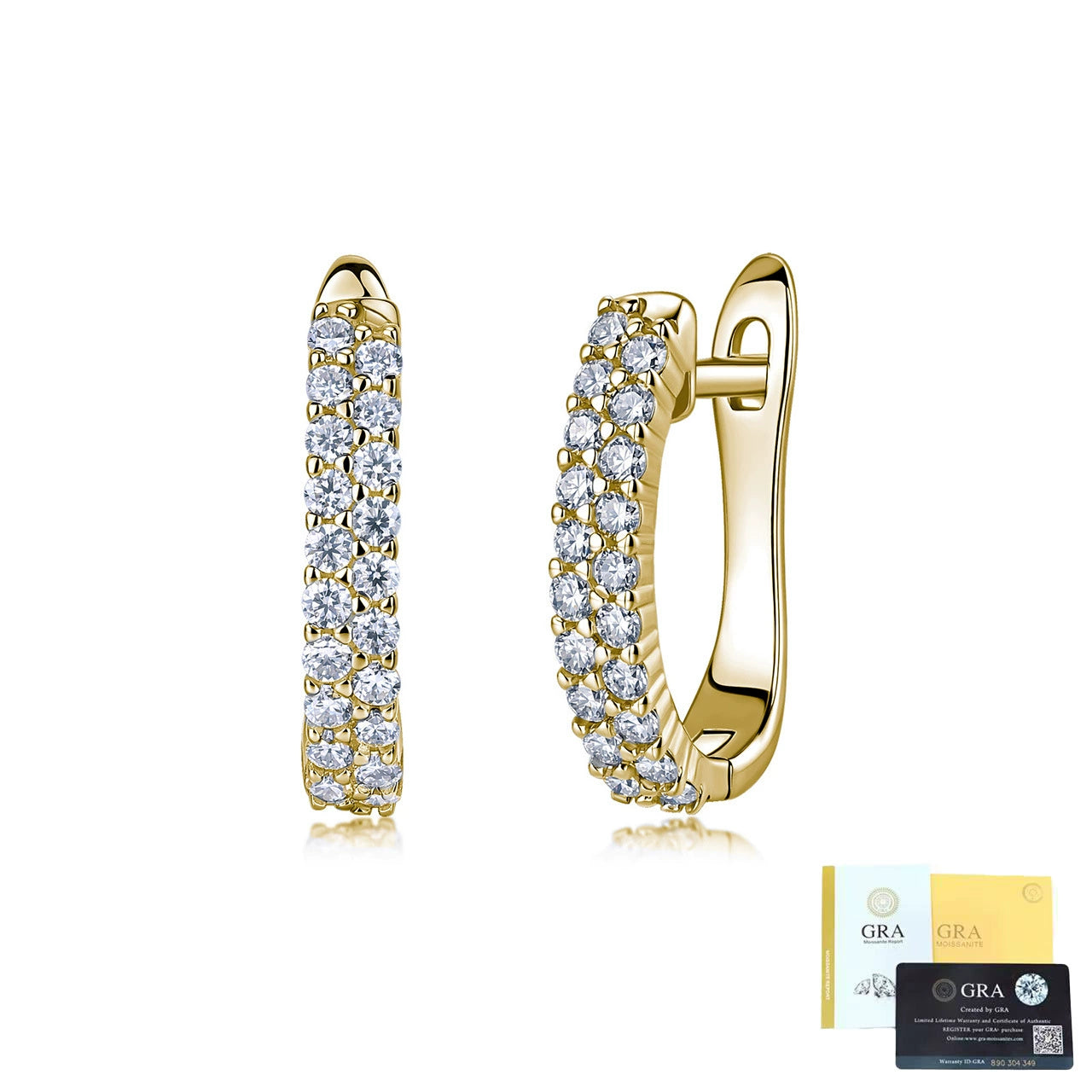 Moissanite earrings