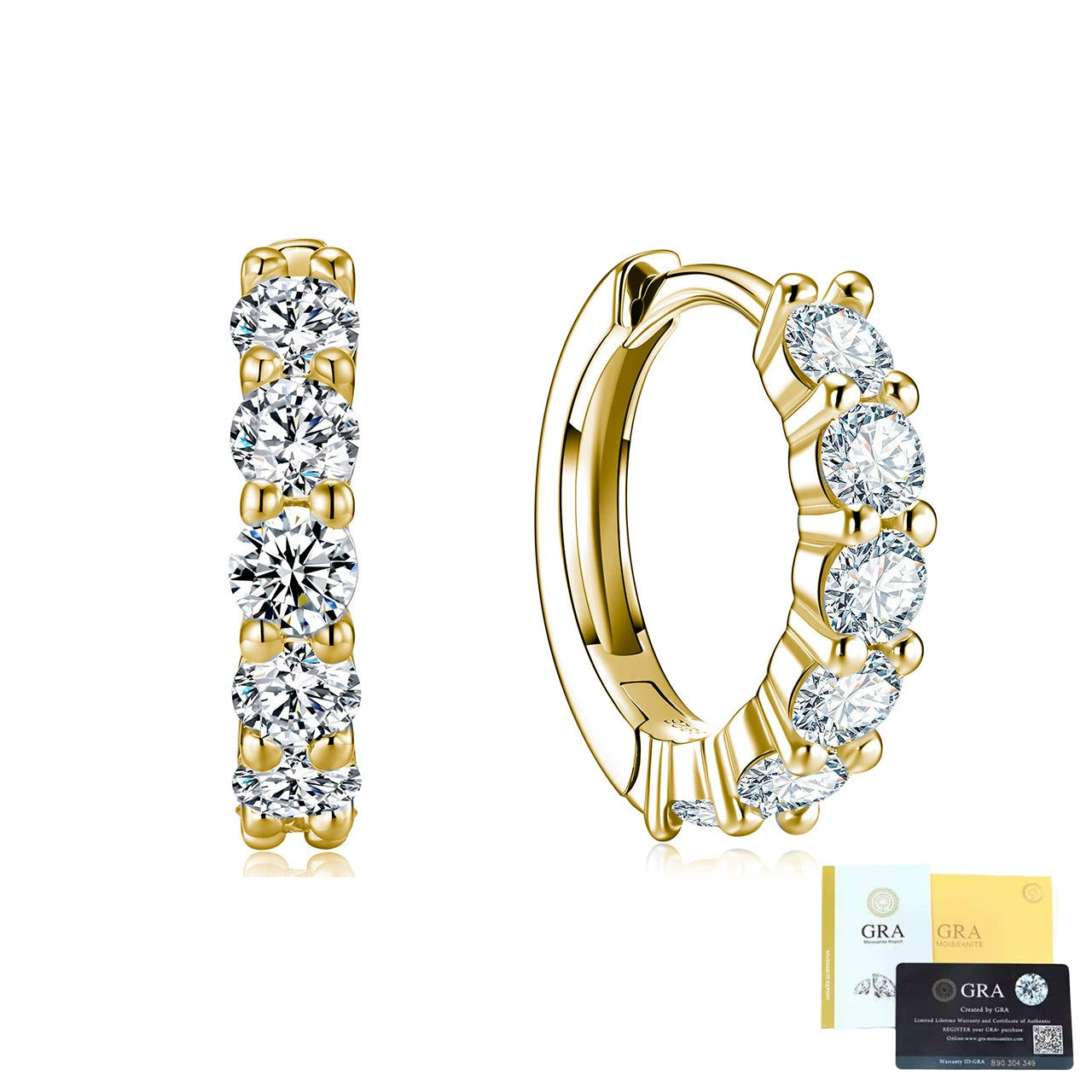Moissanite earrings