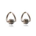 Elegant and luxurious black Mozambique diamond earrings