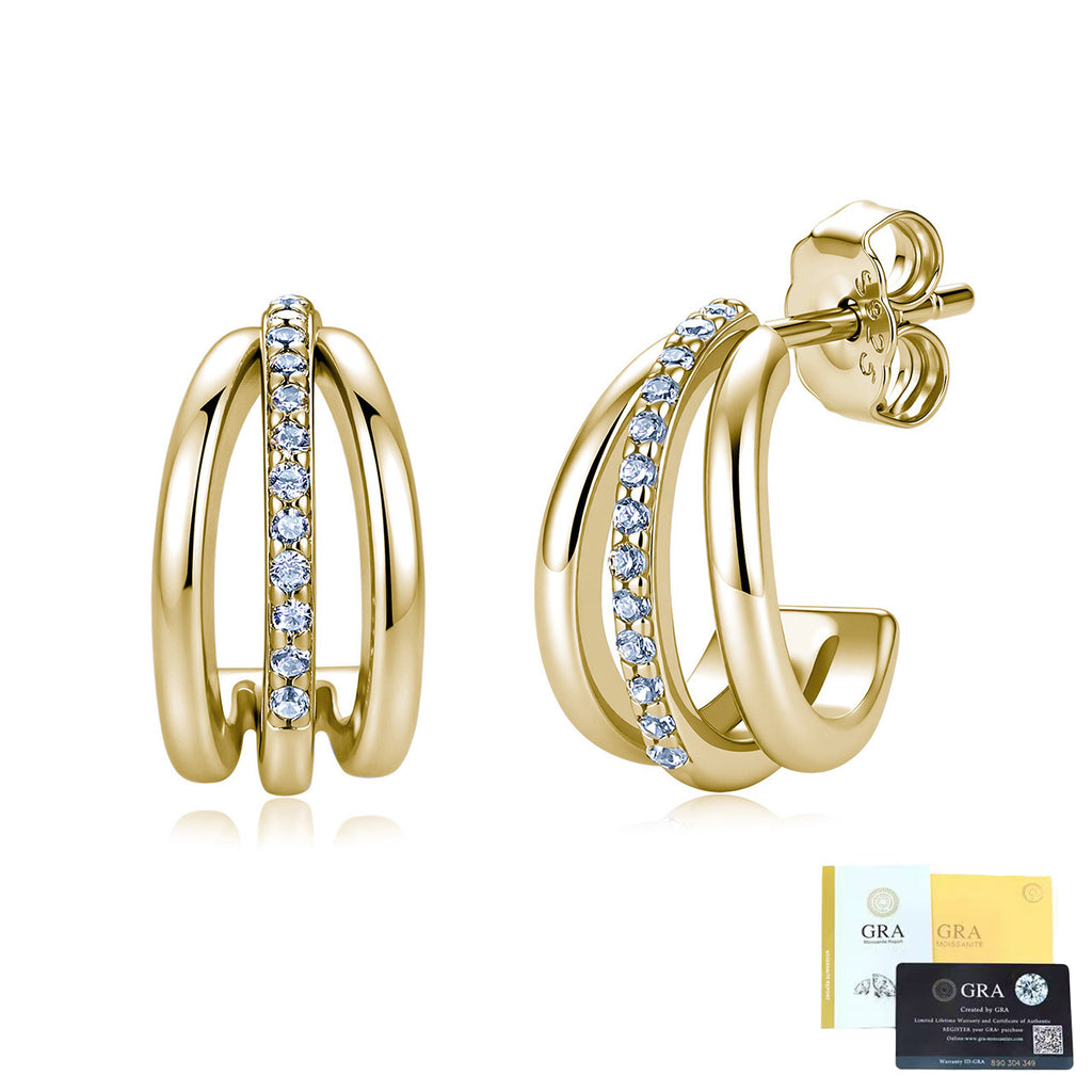 Moissanite earrings