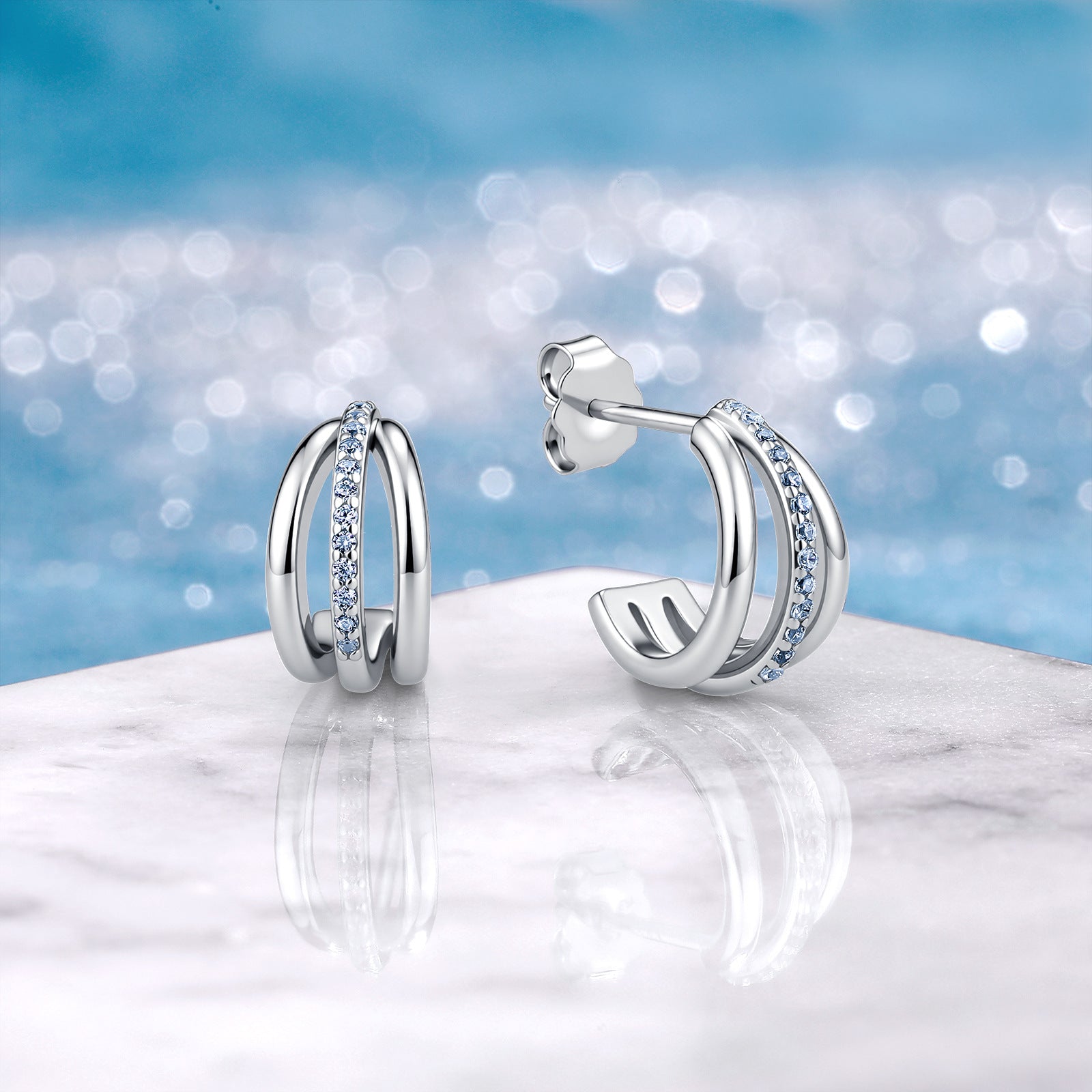 Moissanite earrings